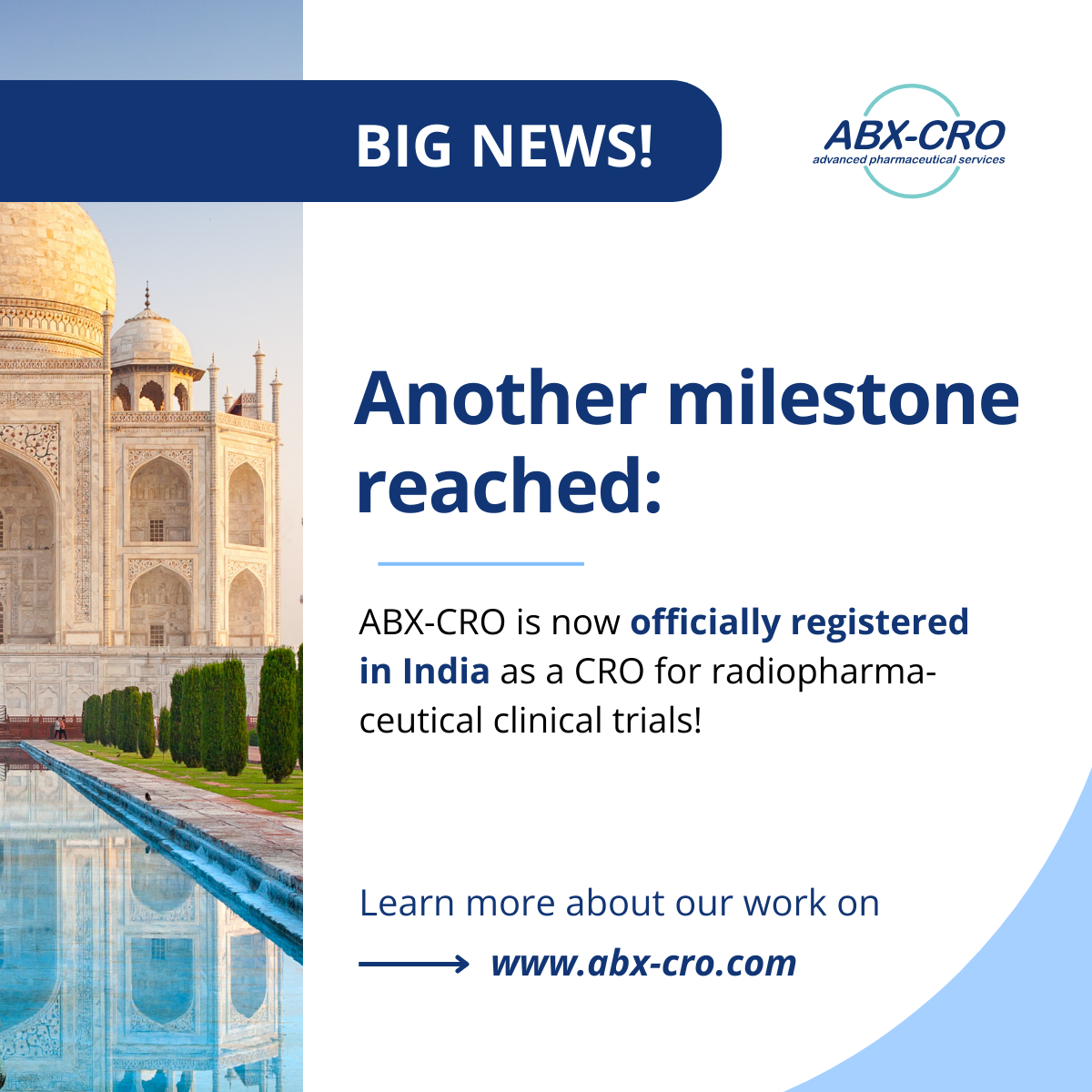 ABX-CRO India registration milestone